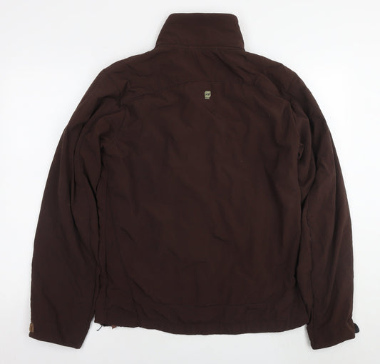 Mens UK Size M Orange Brown Jacket