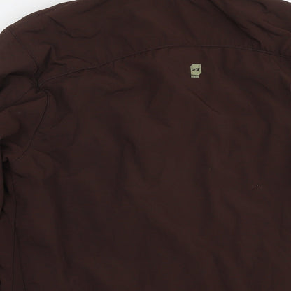 Mens UK Size M Orange Brown Jacket