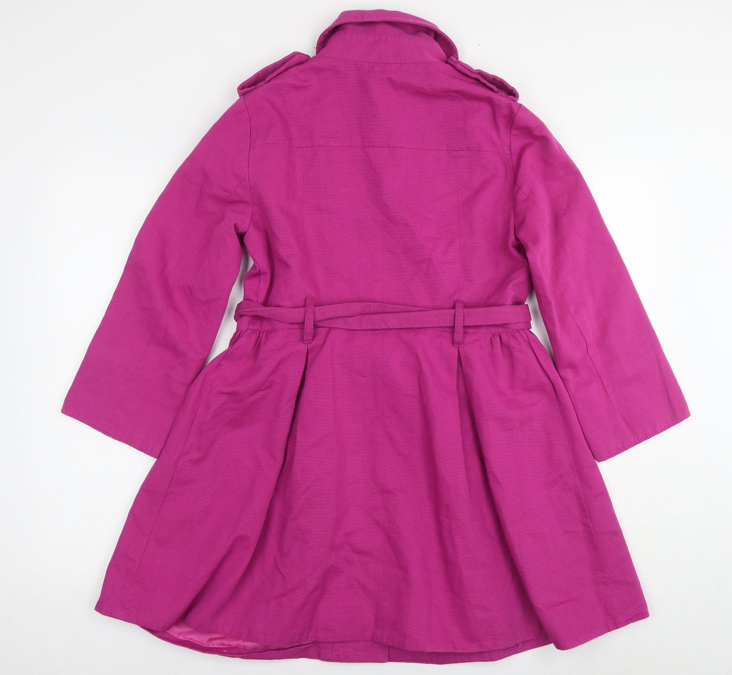 Louis Charles London Womens Pink Overcoat Coat Size 10 Button