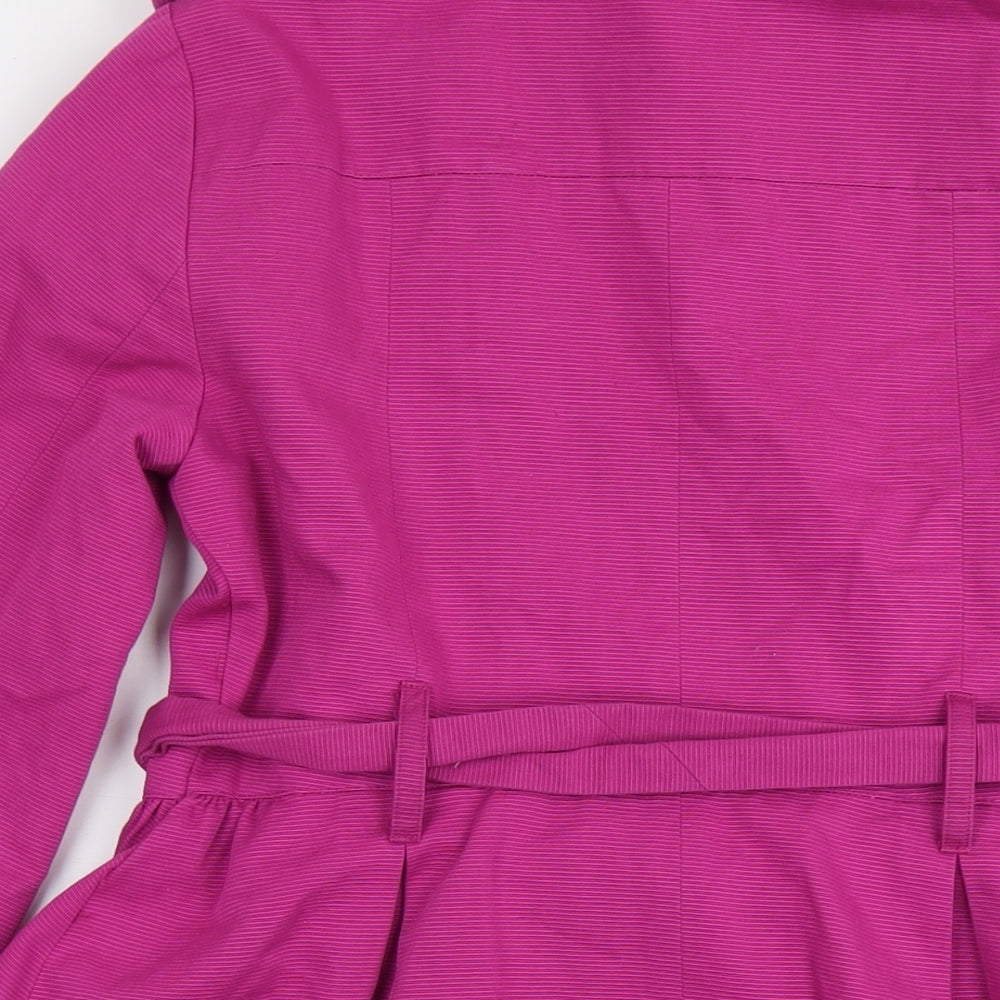 Louis Charles London Womens Pink Overcoat Coat Size 10 Button