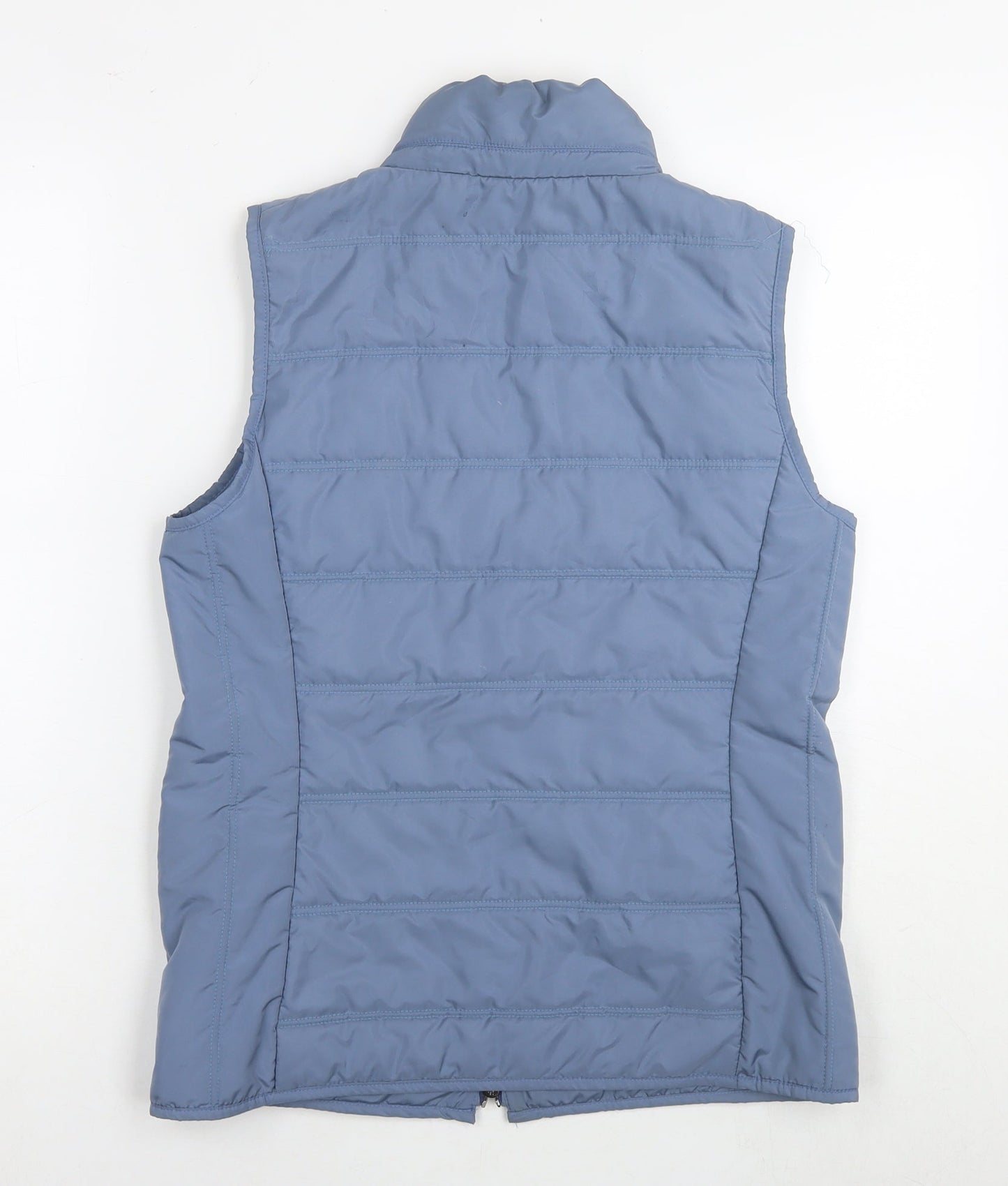 Maria Grazia Severi Womens Blue Gilet Waistcoat Size 12 Zip