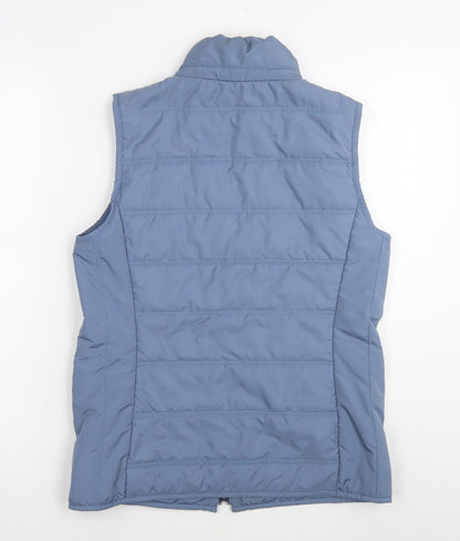 Maria Grazia Severi Womens Blue Gilet Waistcoat Size 12 Zip