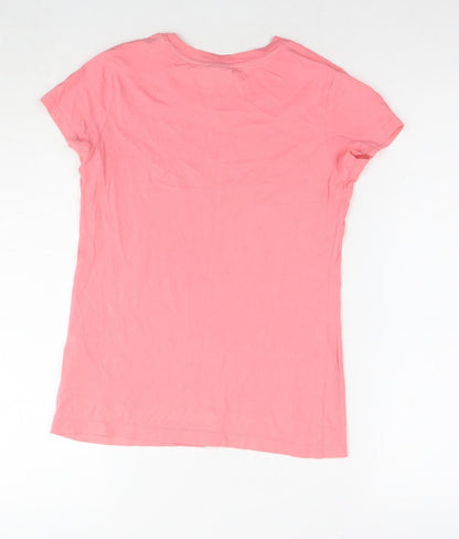 Womens UK Size 2XS Esprit Pink Basic T-Shirt
