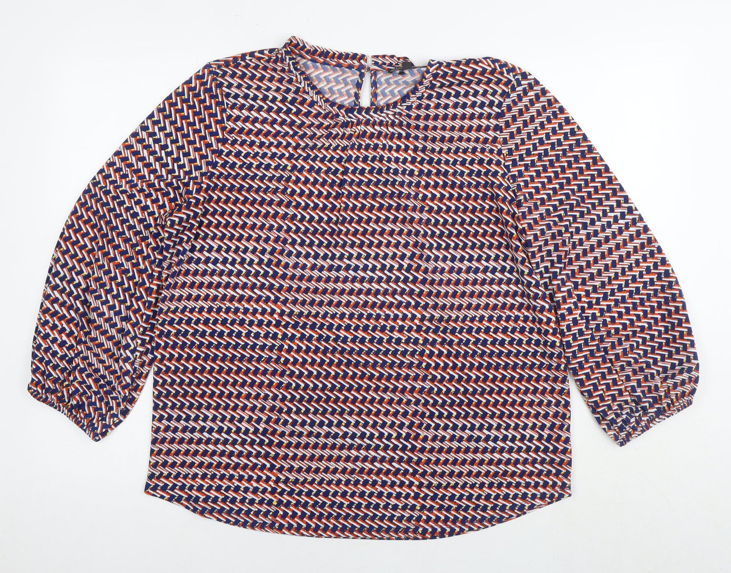 Womens UK Size L Adrianna Papell Multicoloured Basic Blouse