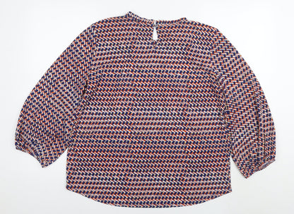 Womens UK Size L Adrianna Papell Multicoloured Basic Blouse