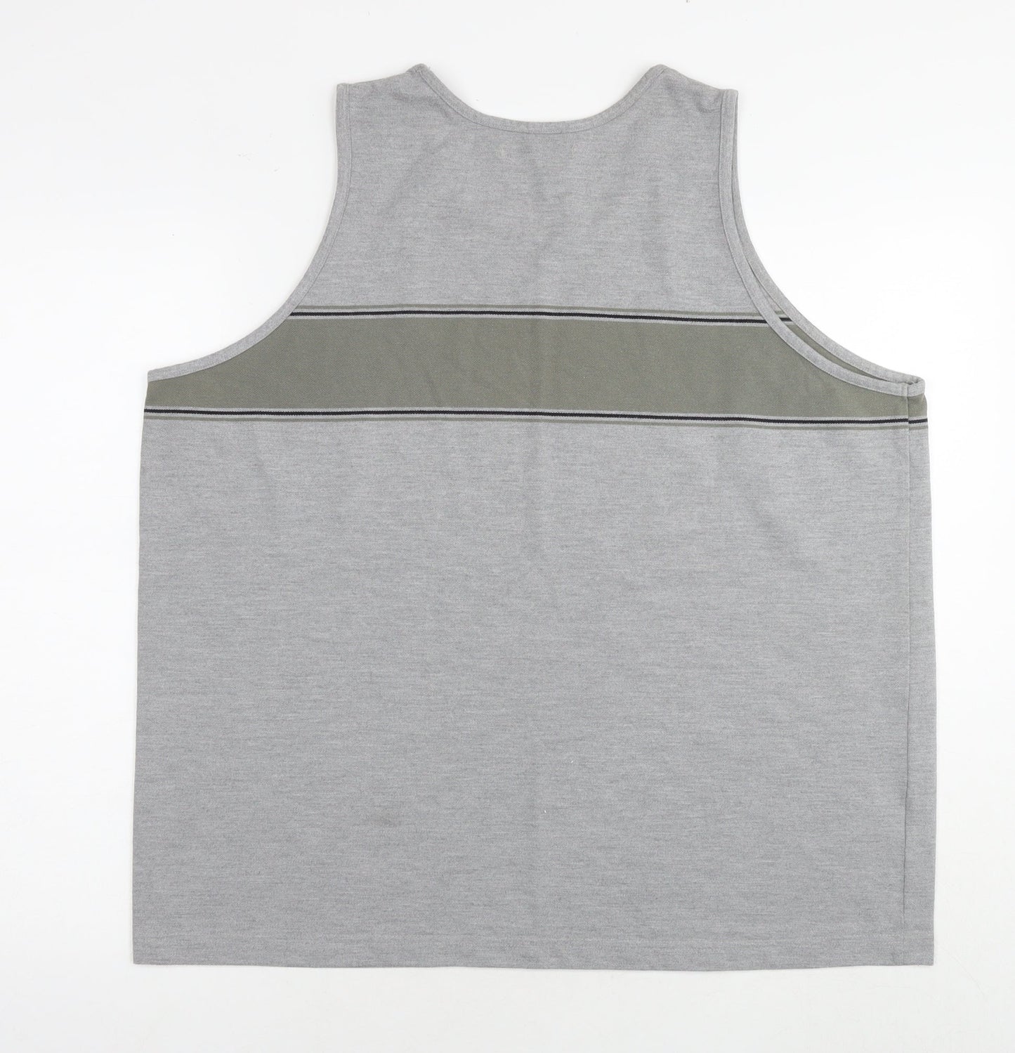 U.S Athletic Mens Grey Cotton T-Shirt Size M Round Neck