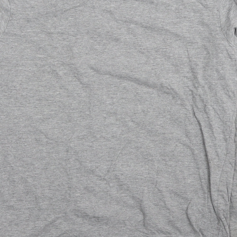 Nickelodeon Boys Grey Cotton Basic T-Shirt Size 10-11 Years Round Neck Pullover - Ninja Turtles