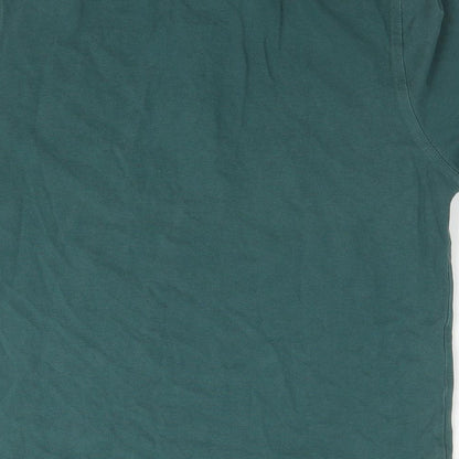 Crew Clothing Mens Green Cotton Polo Size XS Collared Pullover