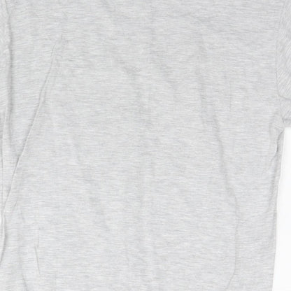 Star Wars Mens Grey Cotton T-Shirt Size S Round Neck - Star wars Yoda Camp Dagobah