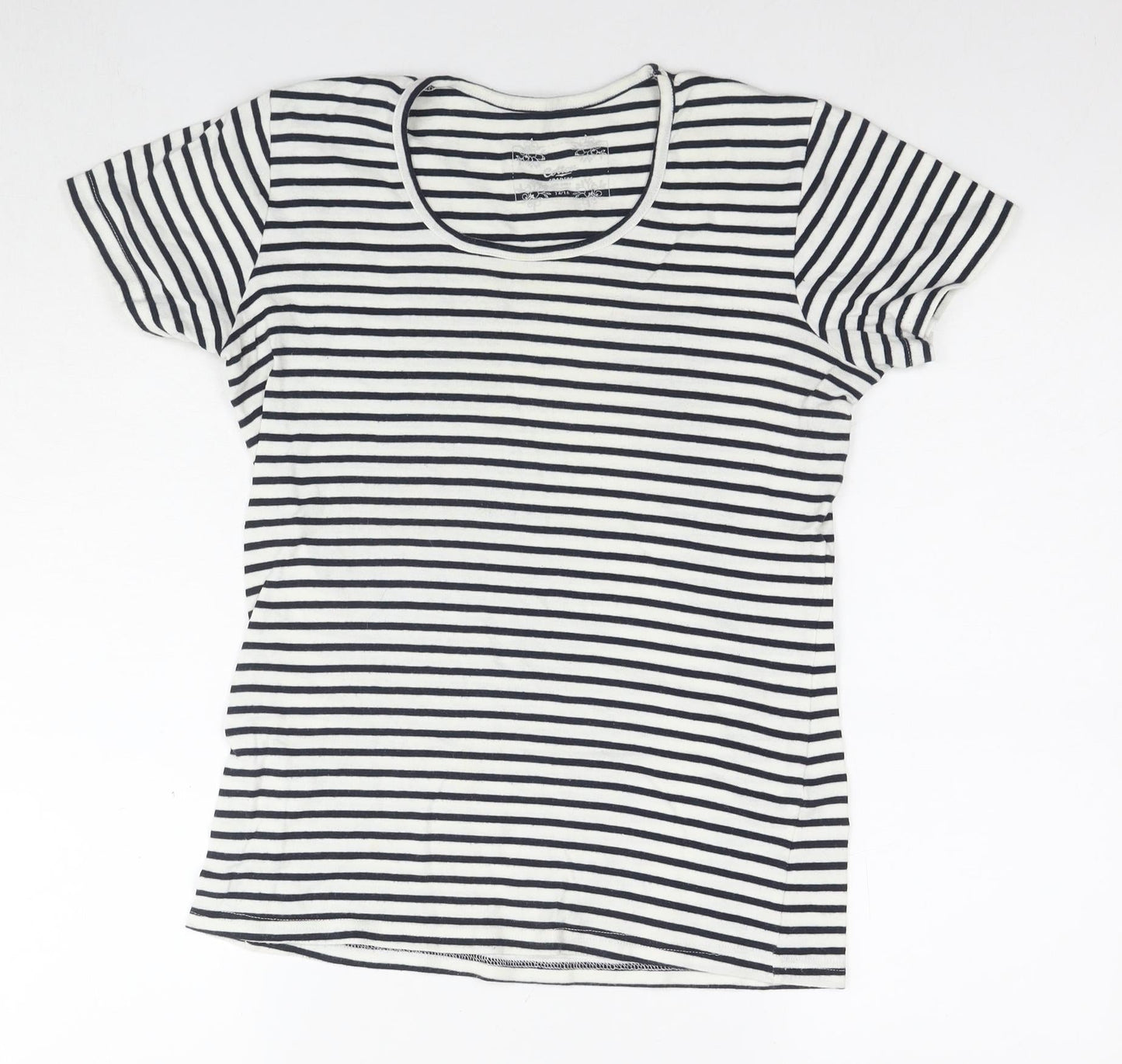 Womens UK Size 14 Cotton Traders White Basic T-Shirt