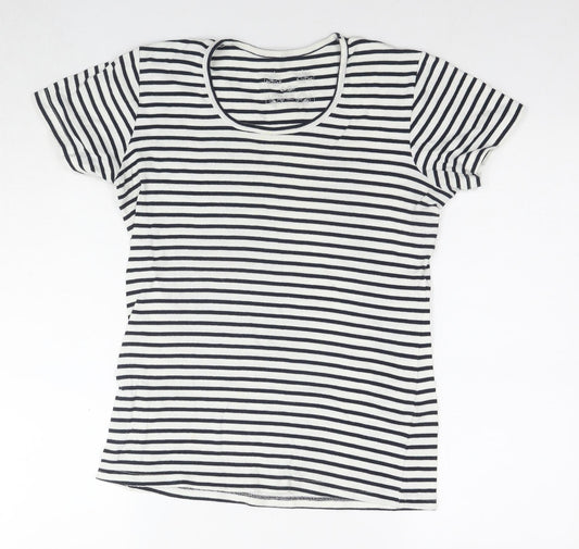 Womens UK Size 14 Cotton Traders White Basic T-Shirt
