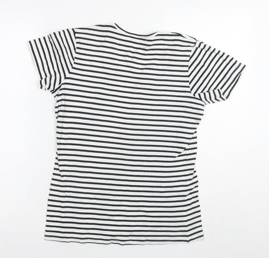 Womens UK Size 14 Cotton Traders White Basic T-Shirt