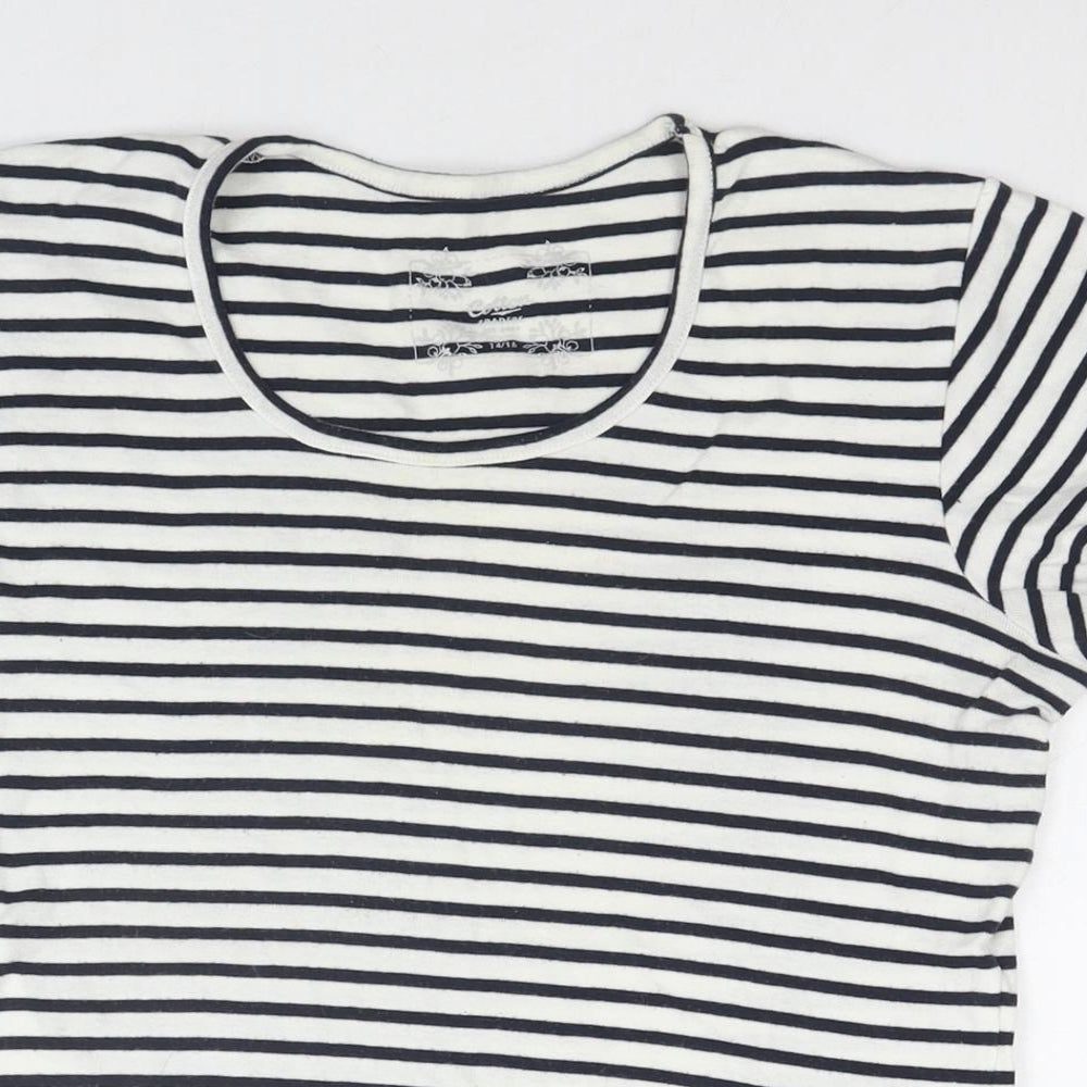 Womens UK Size 14 Cotton Traders White Basic T-Shirt