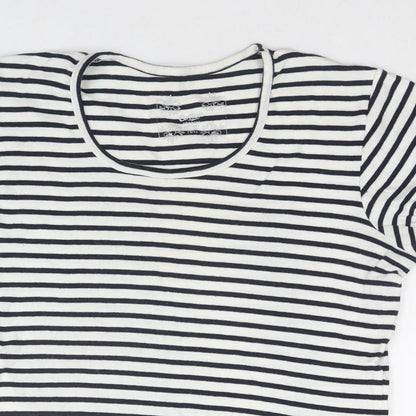 Womens UK Size 14 Cotton Traders White Basic T-Shirt