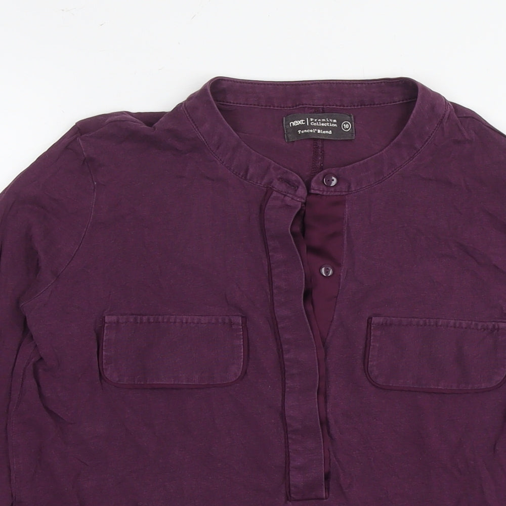 Womens UK Size M NEXT Purple Basic T-Shirt