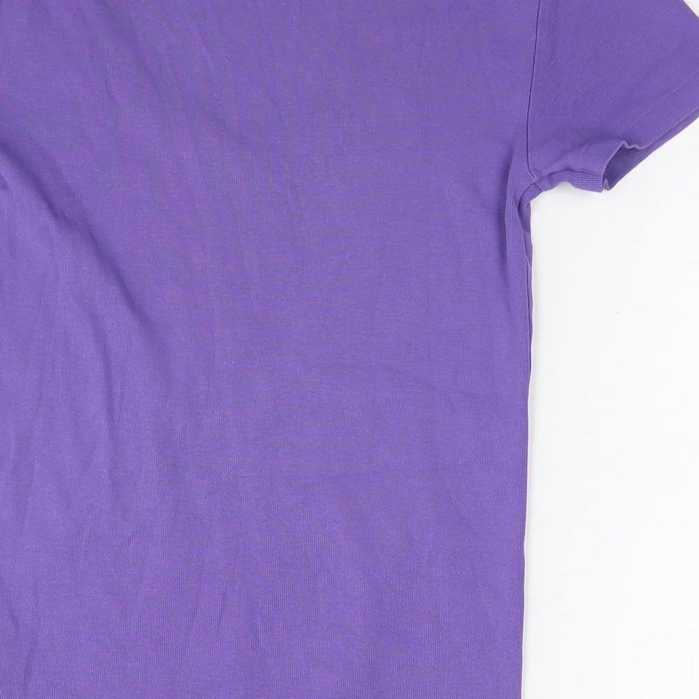 Womens UK Size S Polo Ralph Lauren Purple Basic T-Shirt