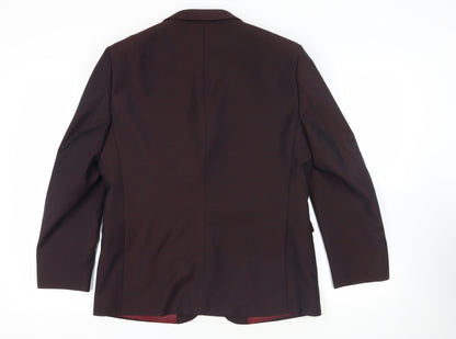 Mens UK Size 42 ONE SIX 5IVE Regular Red Suit Jacket