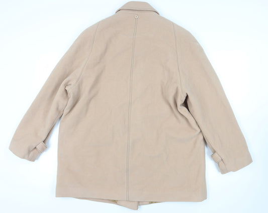 Womens UK Size 18 David Barry Beige Overcoat