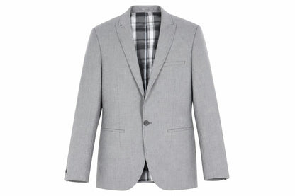 Mens UK Size 40 White Label Regular Grey Suit Tuxedo