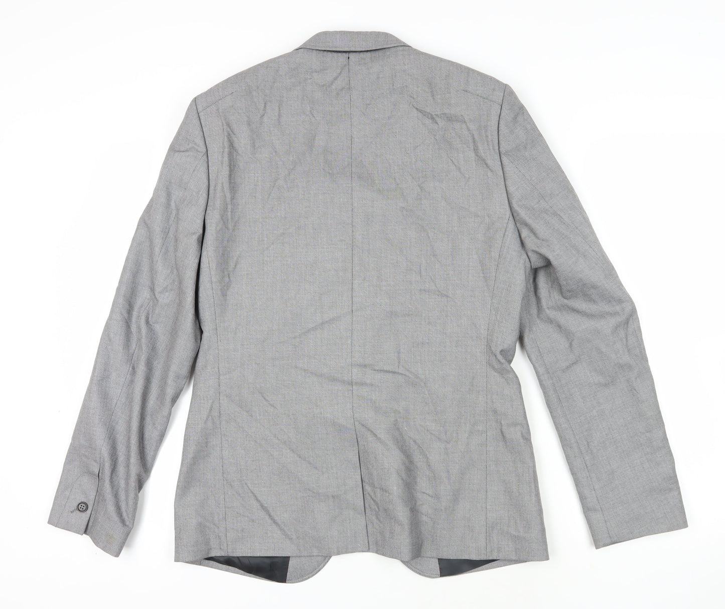Mens UK Size 40 White Label Regular Grey Suit Tuxedo