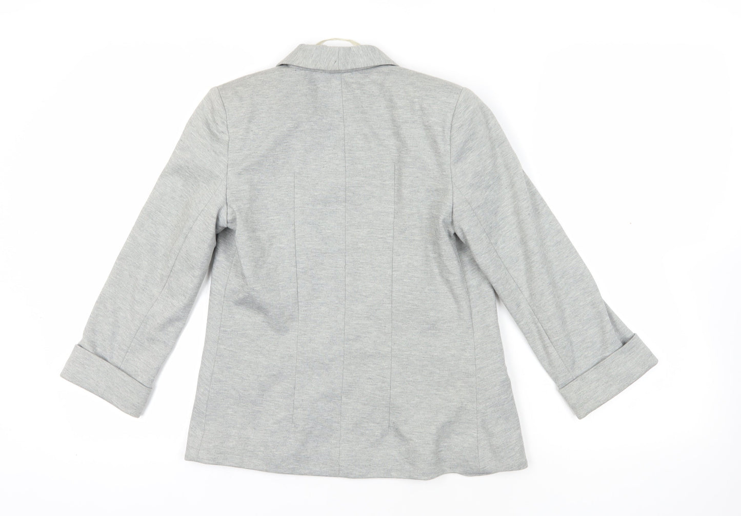 Womens UK Size 4 Miss Selfridge Grey Basic Jacket
