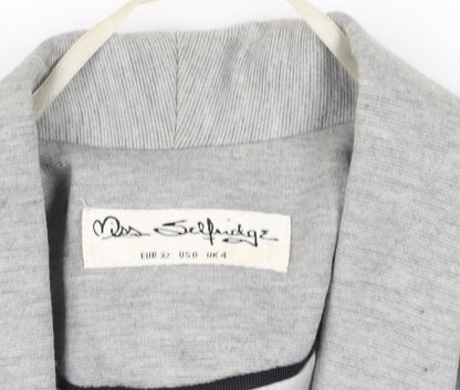 Womens UK Size 4 Miss Selfridge Grey Basic Jacket