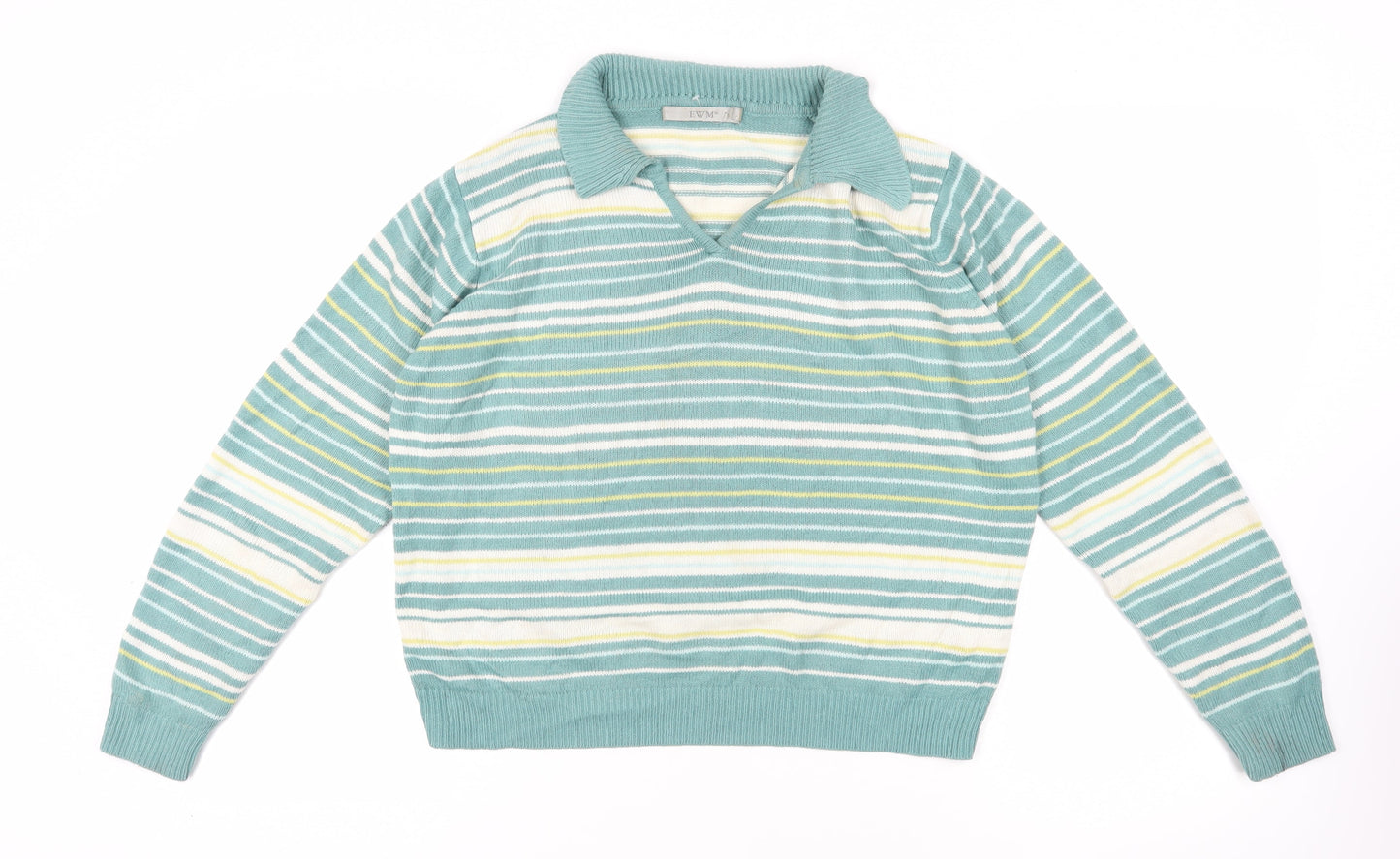 Womens UK Size 14 EWM Multicoloured Pullover Jumper