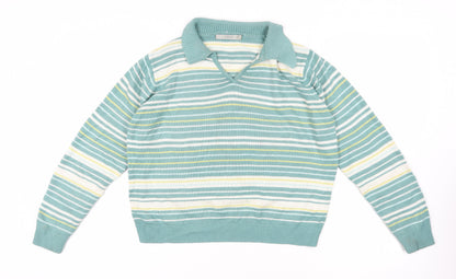 Womens UK Size 14 EWM Multicoloured Pullover Jumper