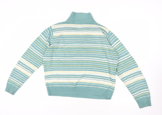 EWM Multicoloured Striped Pullover Jumper Size 14