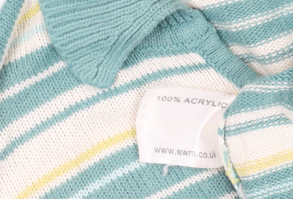 Womens UK Size 14 EWM Multicoloured Pullover Jumper