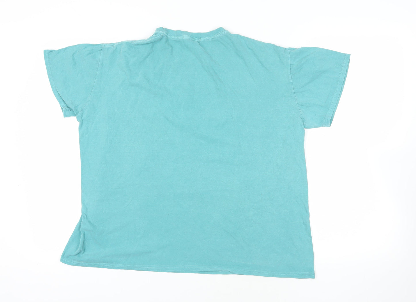 Shock Blue 90s Graphic T-Shirt XL Cotton Relaxed