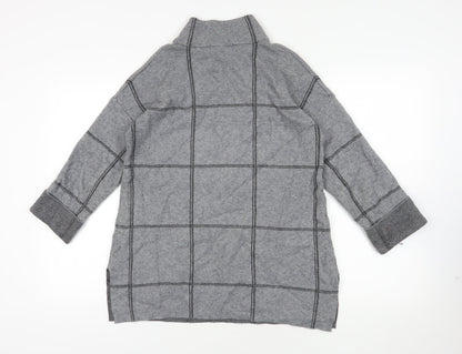 Tahari Grey High Neck Pullover Jumper - M