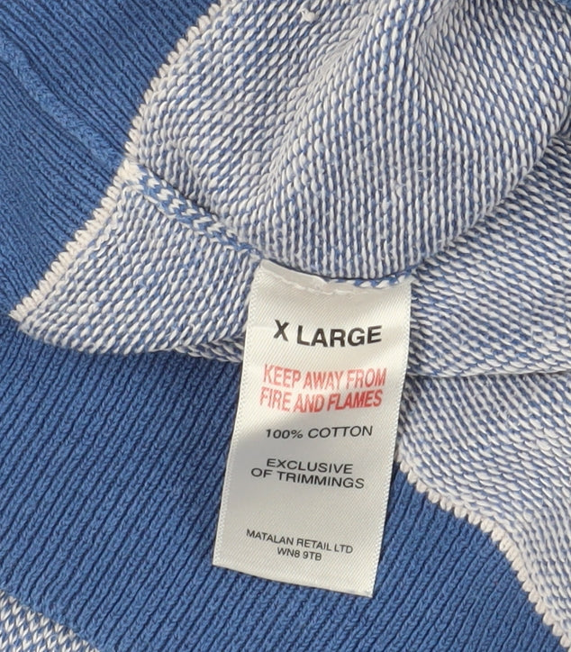 Jeff Banks Blue Full Zip Cotton Jumper XL