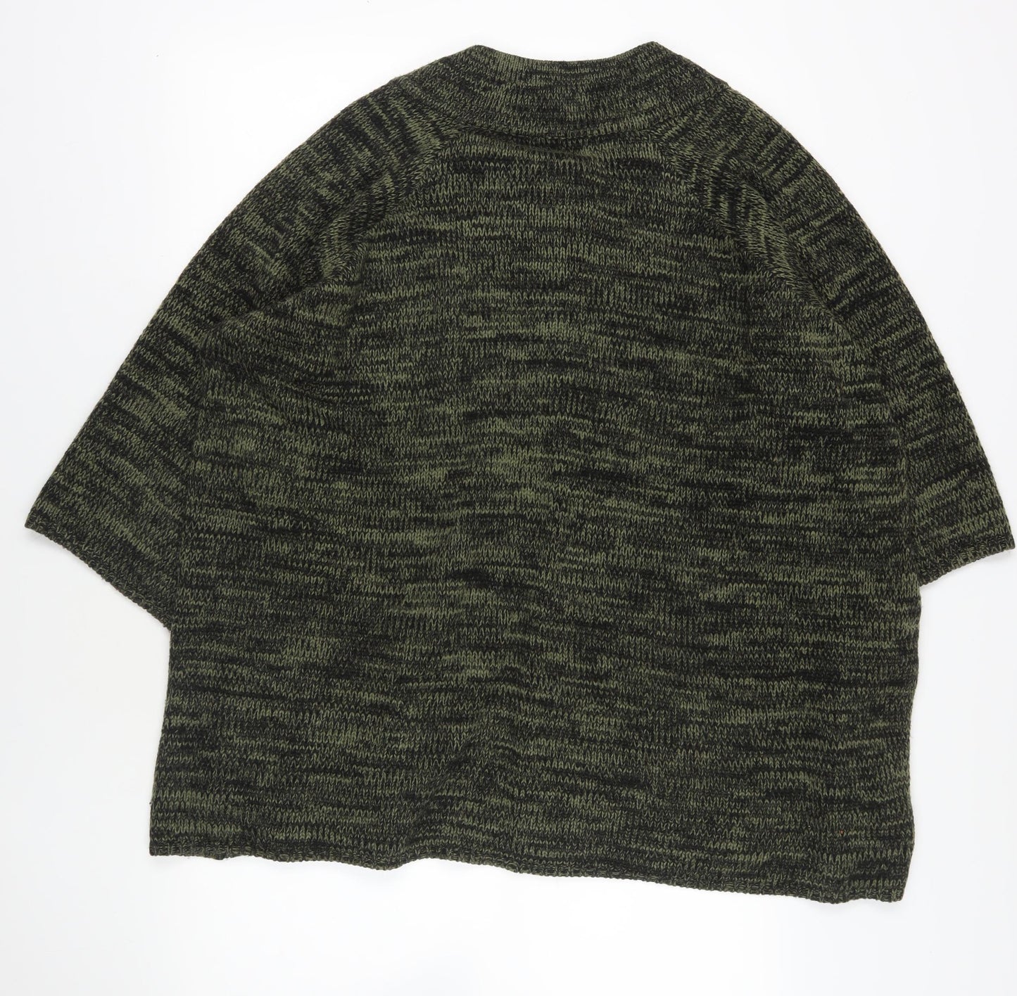 Jeffrey & Paula Green Chunky Knit Cape Size 20/22