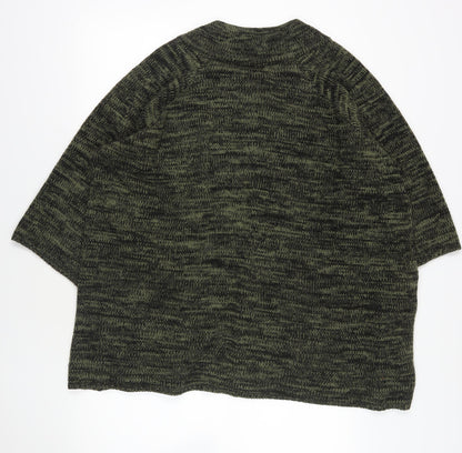 Jeffrey & Paula Green Chunky Knit Cape Size 20/22
