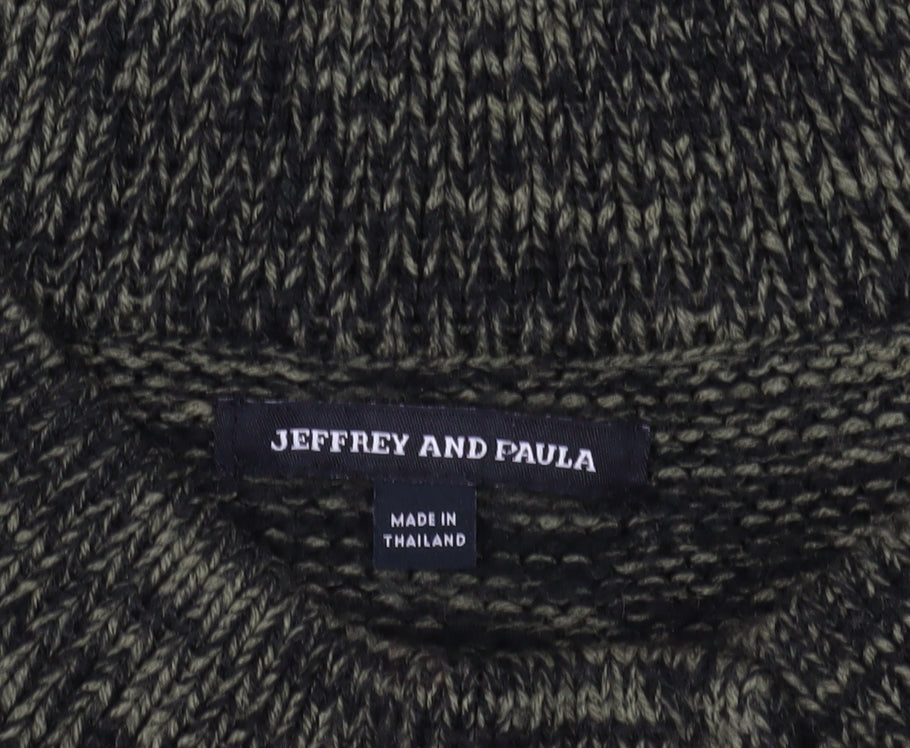 Jeffrey & Paula Green Chunky Knit Cape Size 20/22