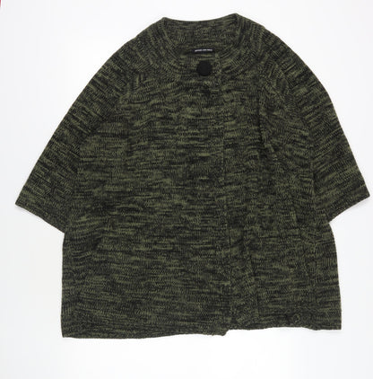 Jeffrey & Paula Green Chunky Knit Cape Size 20/22