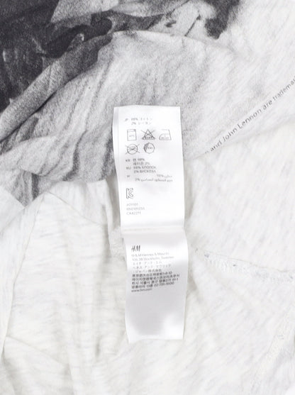 Womens UK Size 8 H&M White Basic T-Shirt