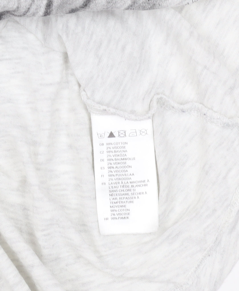 Womens UK Size 8 H&M White Basic T-Shirt