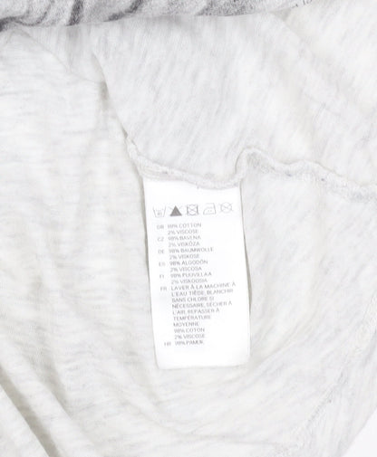 Womens UK Size 8 H&M White Basic T-Shirt