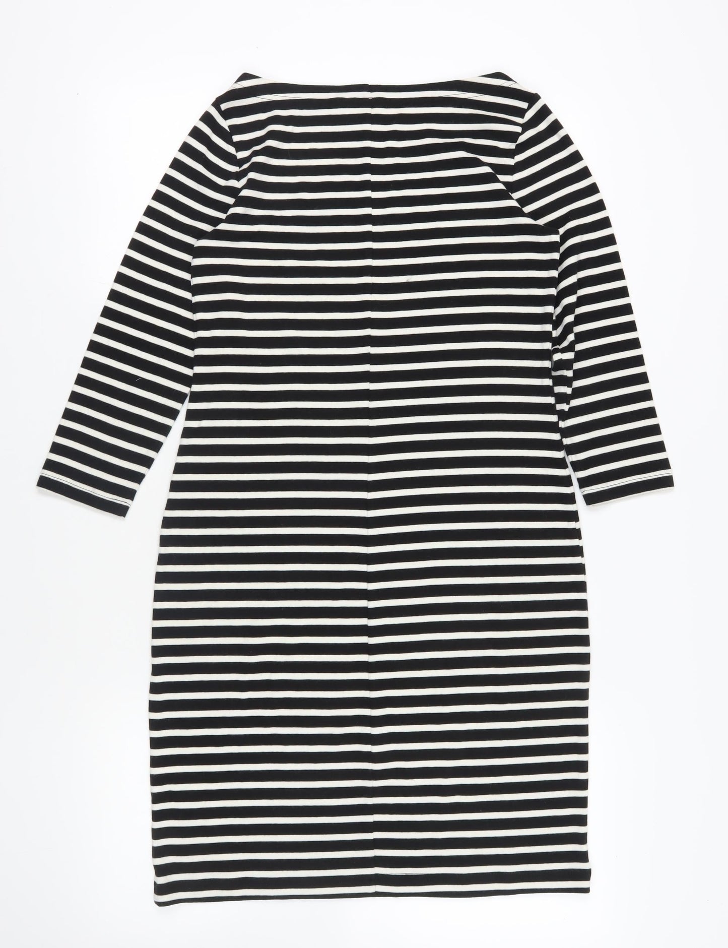 GAP Black Striped Shift Dress, Size M, Casual Style