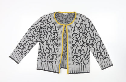 Womens UK Size S Nina Murati Grey Cardigan Jumper