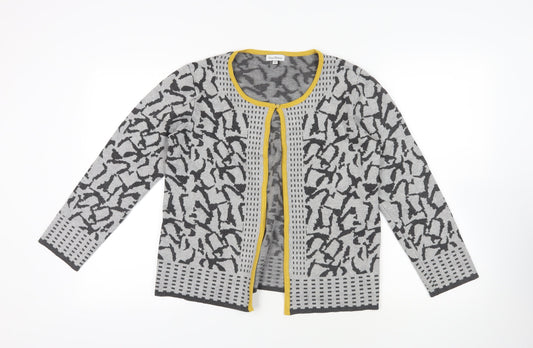 Womens UK Size S Nina Murati Grey Cardigan Jumper