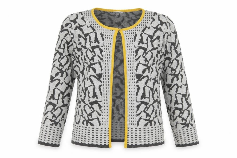 Womens UK Size S Nina Murati Grey Cardigan Jumper