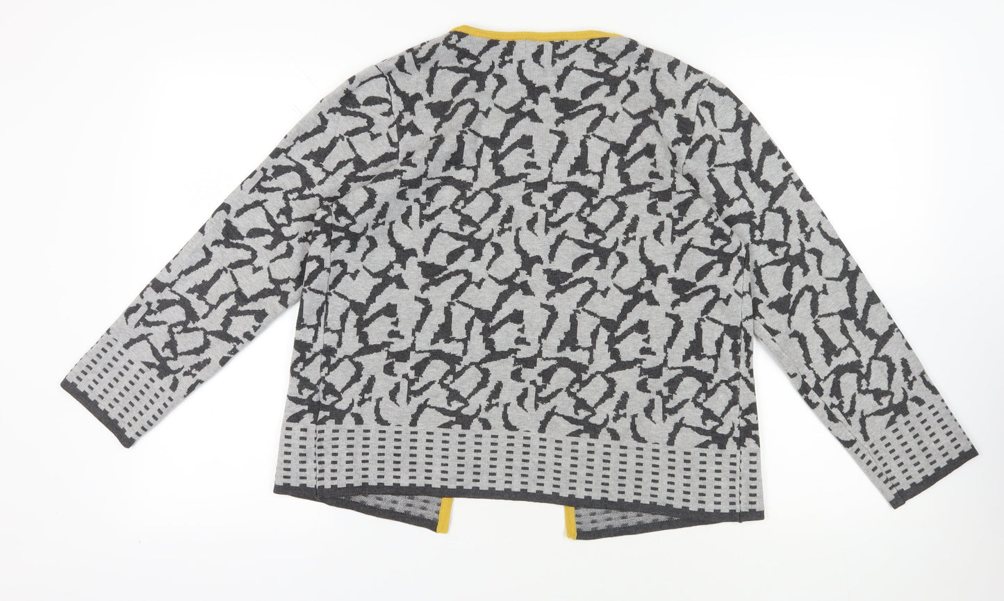 Womens UK Size S Nina Murati Grey Cardigan Jumper