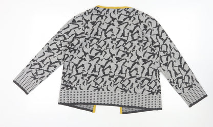 Womens UK Size S Nina Murati Grey Cardigan Jumper