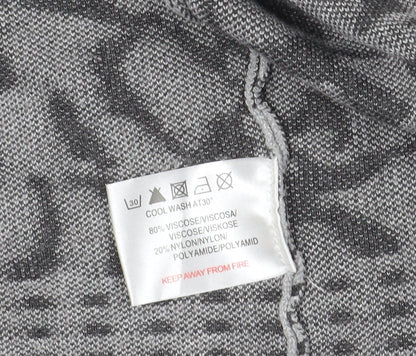 Womens UK Size S Nina Murati Grey Cardigan Jumper