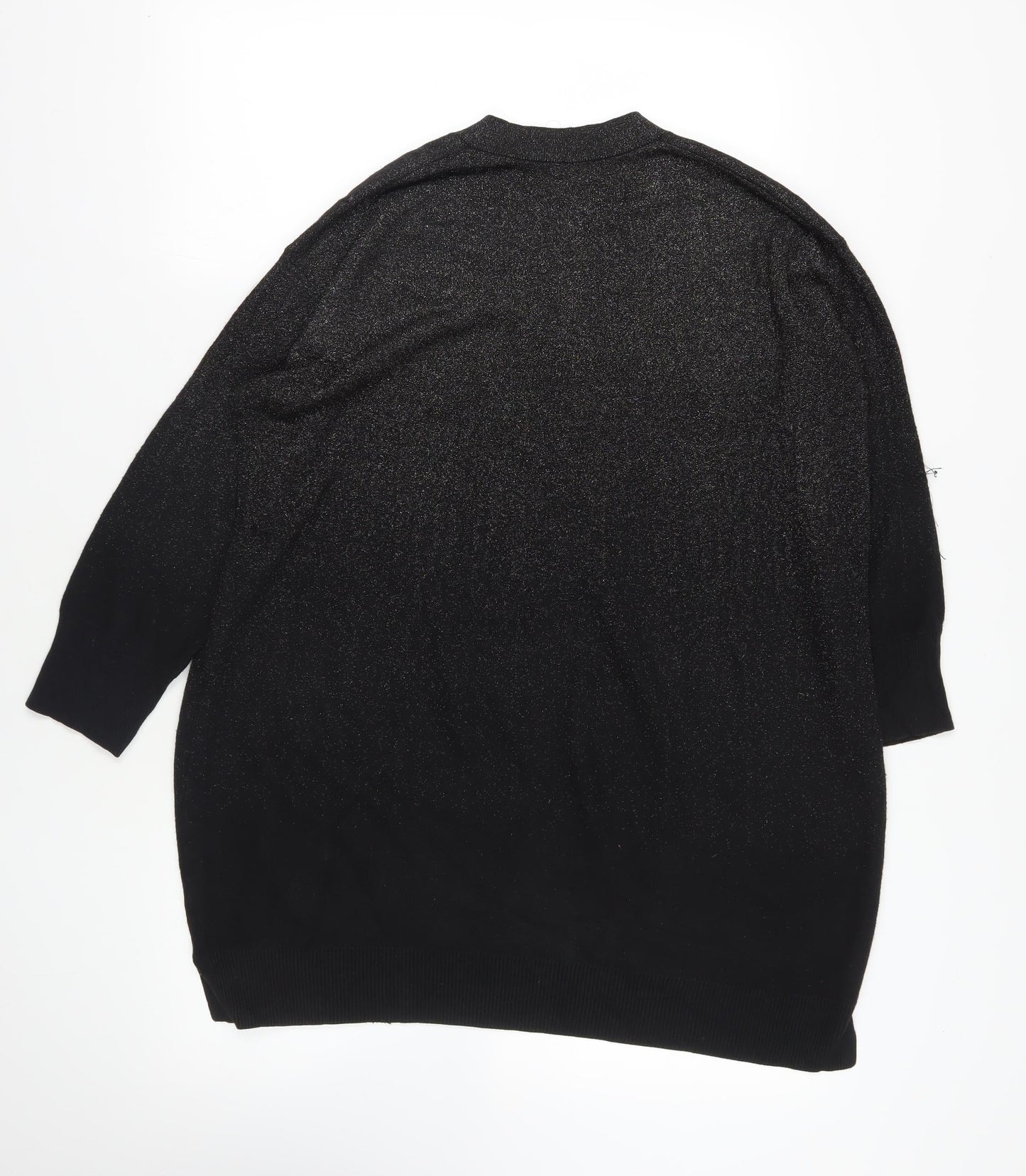 Womens UK Size L White Label Black Pullover Jumper