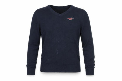 Mens UK Size S Hollister Blue Pullover Jumper
