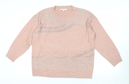 Womens UK Size L NEXT Pink Pullover Jumper